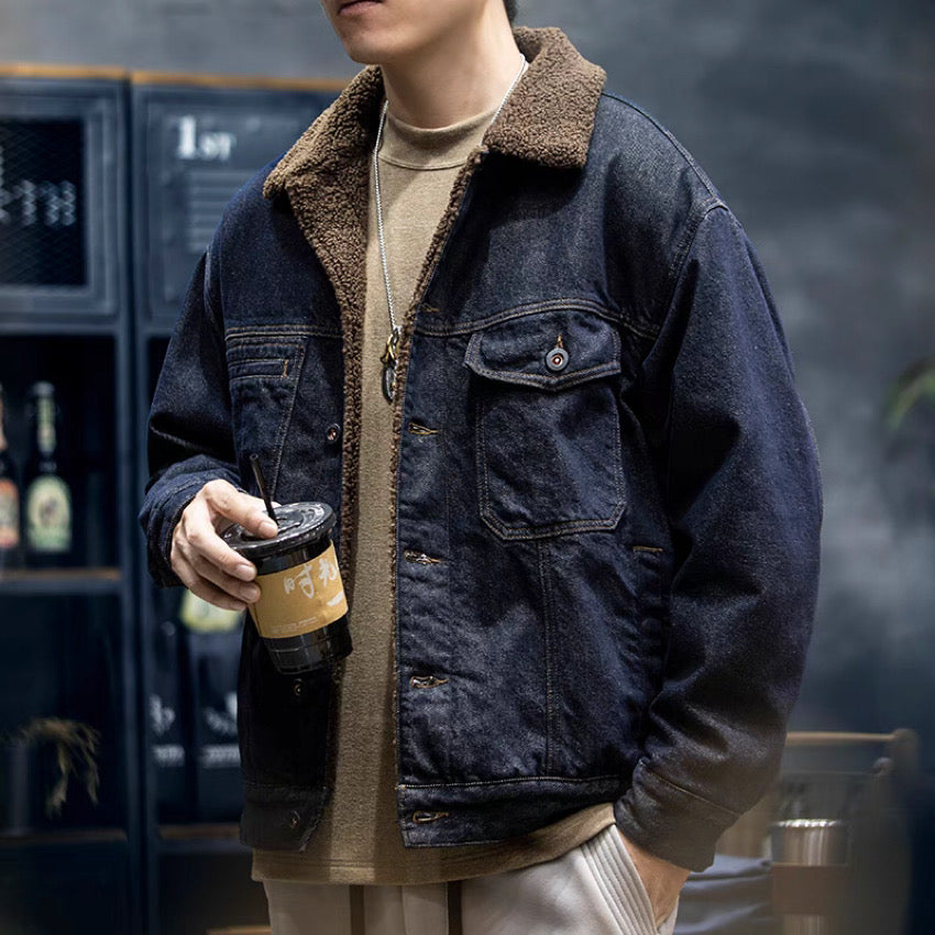 レトロ 裏ボア デニムジャケット（1Color）241032 – Champyee