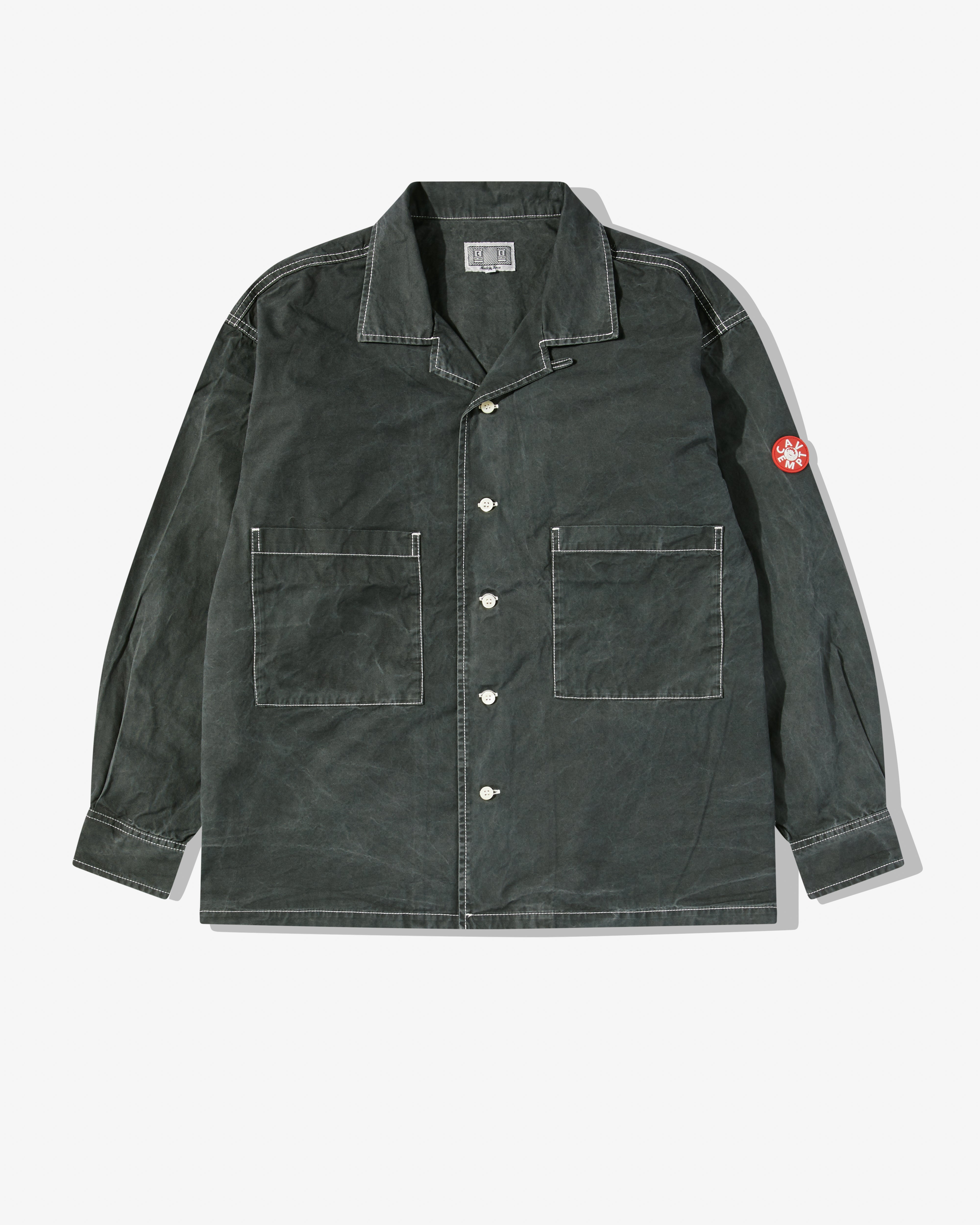Cav Empt: Men's Washed Open Shirt Black (Black) | DSML E-SHOP