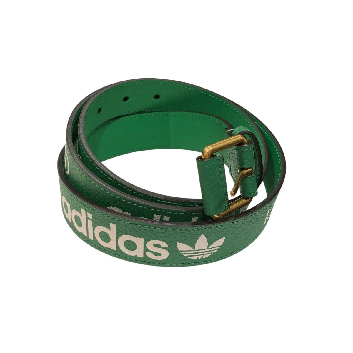 GUCCI×adidas ロゴレザーベルト702277 702277 グリーン｜【公式
