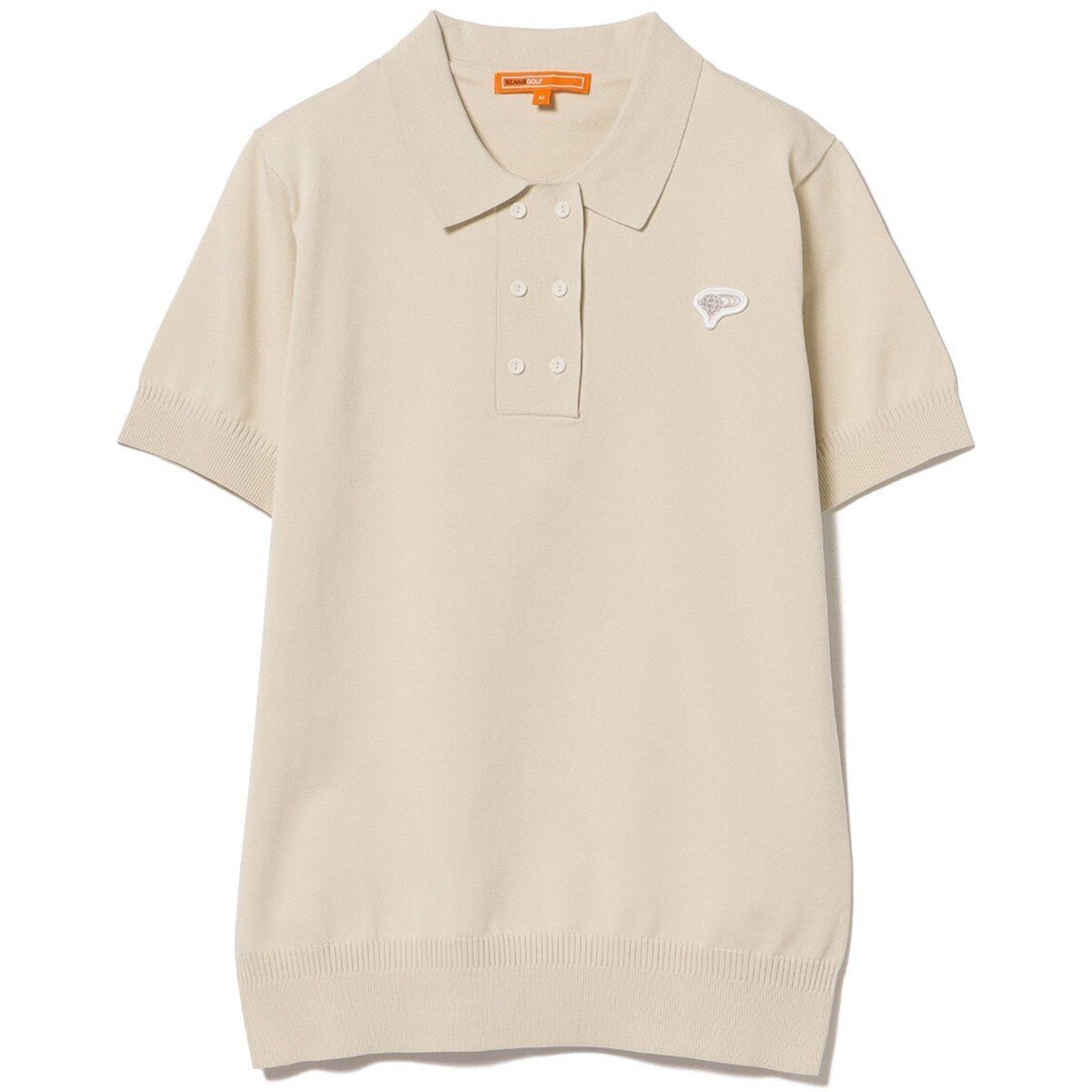 BEAMS GOLF ORANGE LABEL ダブルボタン ニット ポロシャツ レディス