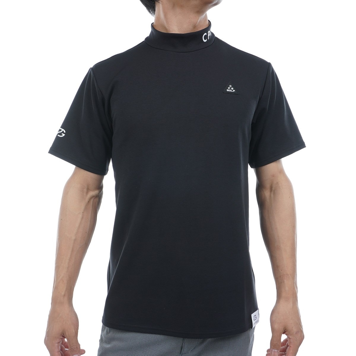 セール・アウトレット】ストレッチ バックライン モックネック半袖