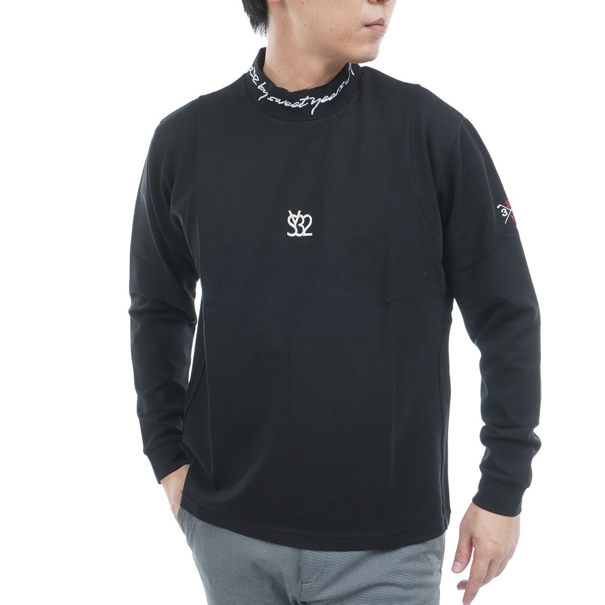 モダール ストレッチ ミラノ モックネック長袖シャツ(長袖シャツ