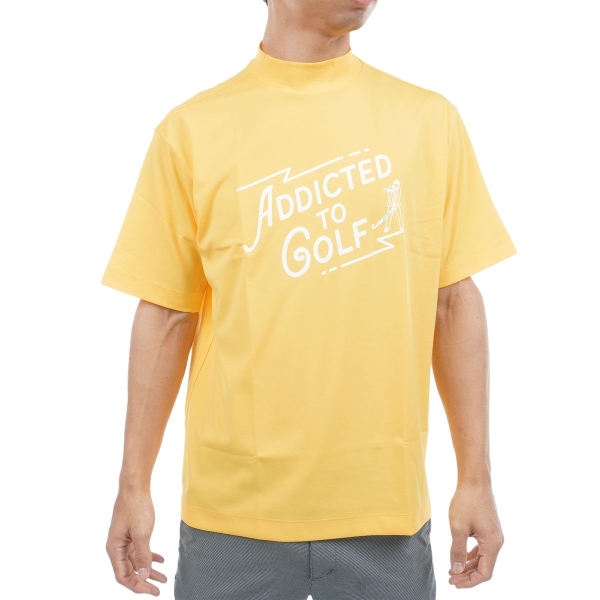 ADDICTED TO GOLF 半袖モックネックシャツ(半袖シャツ・ポロシャツ)|B