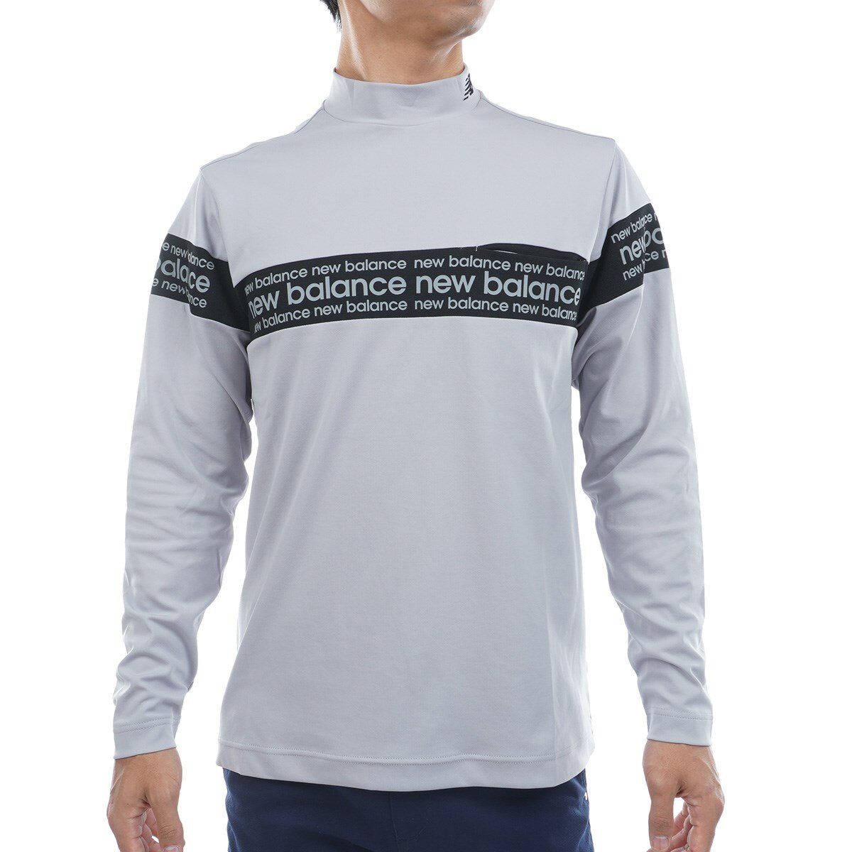 メッシュリバース 長袖モックネックプルオーバー(長袖シャツ