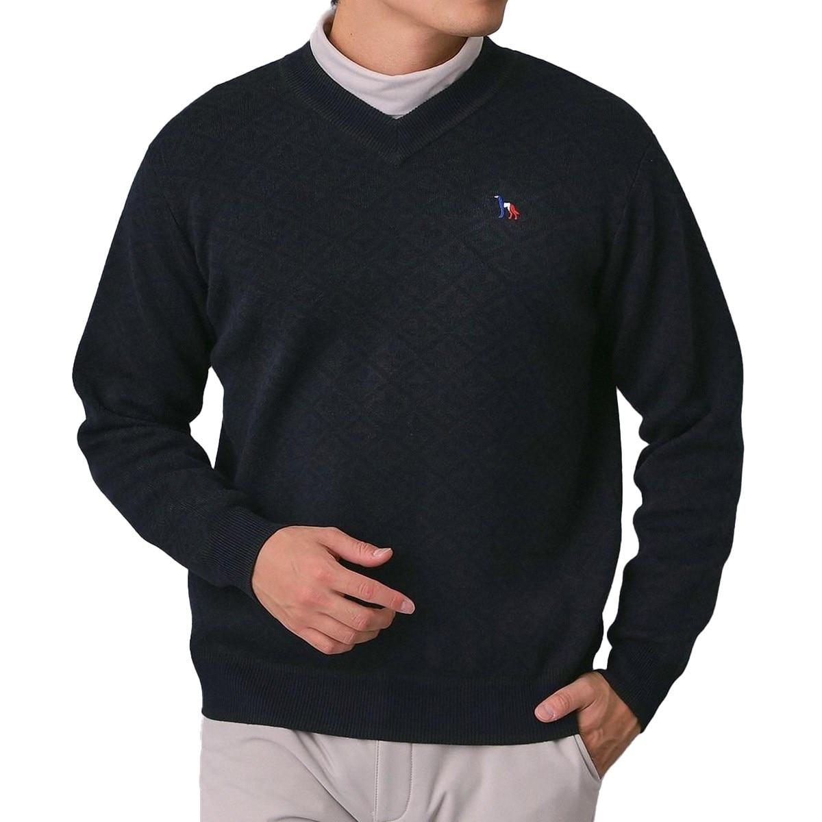 フルールドリスVネックセーター(中間着(セーター、トレーナー))|ADABAT