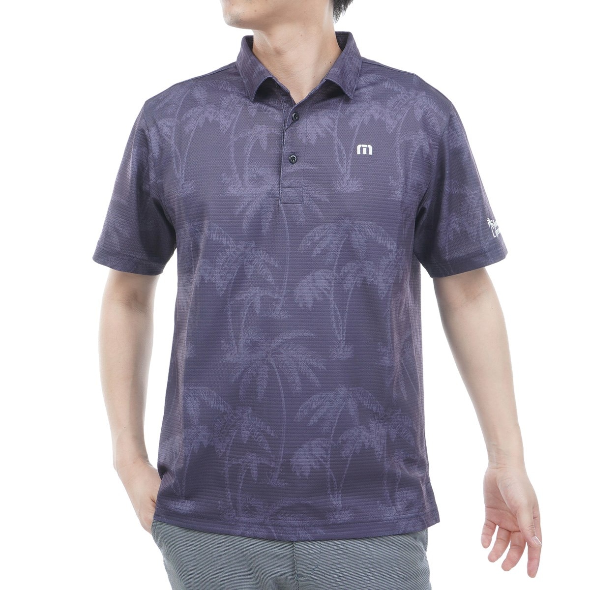 パームツリープリント半袖ポロシャツ(半袖シャツ・ポロシャツ)|Travis