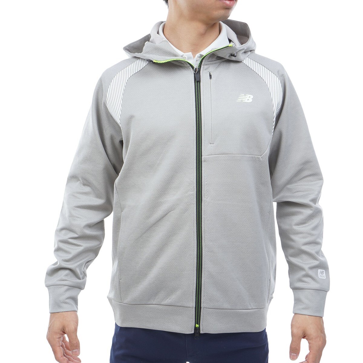 ストレッチ ハーフゲージ スウェットフルジップフーディー(中間着