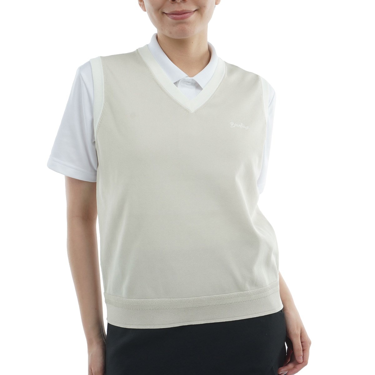 WR バイカラー Vネックニットベスト レディス(ベスト)|BRIEFING