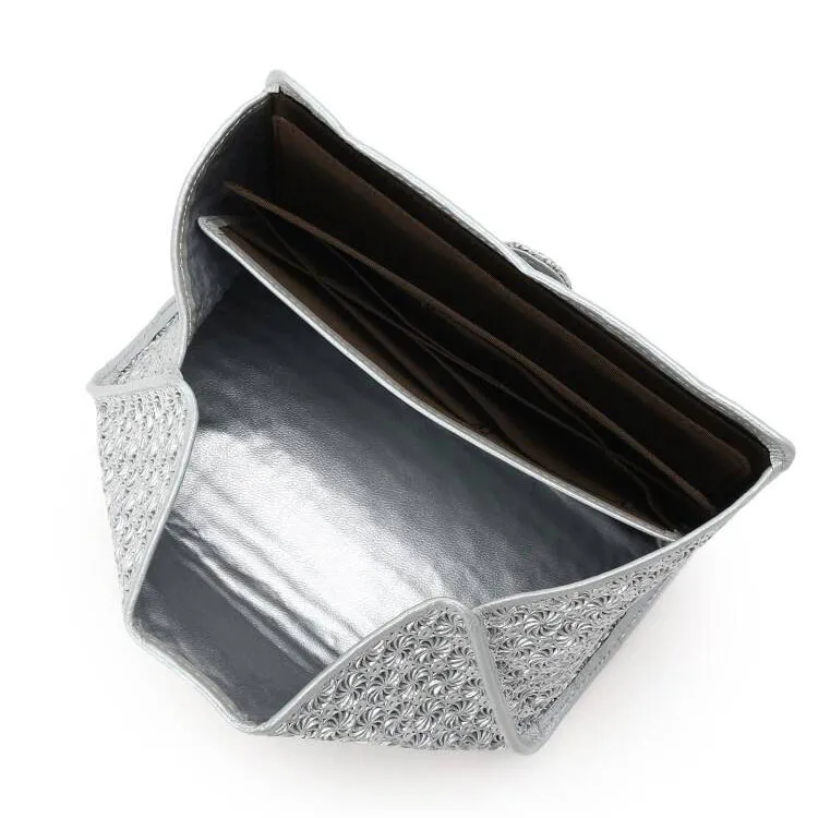 ヒロコ ハヤシ］GIRASOLE 長財布ミニ シルバー|ヒロコ ハヤシ