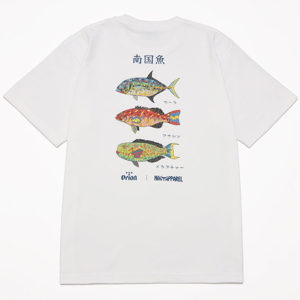南国魚Tシャツ 【ORION×NAVY APPAREL】（カラー：ホワイト