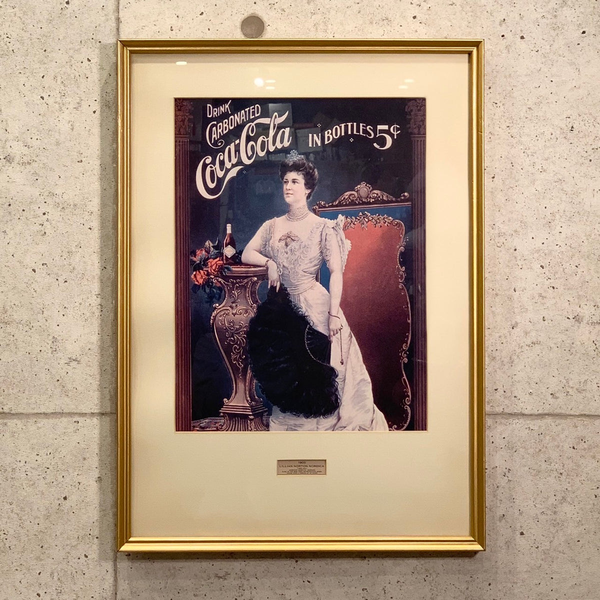 コカ・コーラ ポスター Coca-Cola Lillian Nordica 1903年 広告