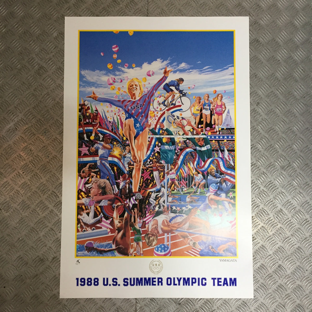 品番0592-3 ヒロ・ヤマガタ 1988 US SUMMER OLYMPIC TEAM アート