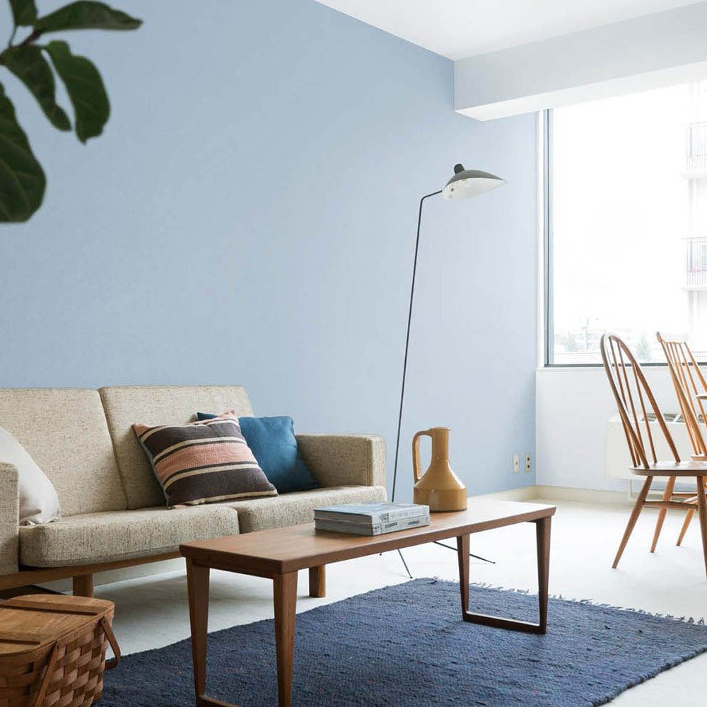 LV3119 リリカラ のり付き壁紙 春色くすみカラー（ブルー）