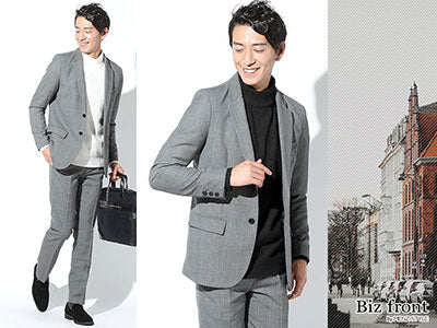 グレンチェック柄セットアップでコーデの幅を広げる ｜ ビジネス