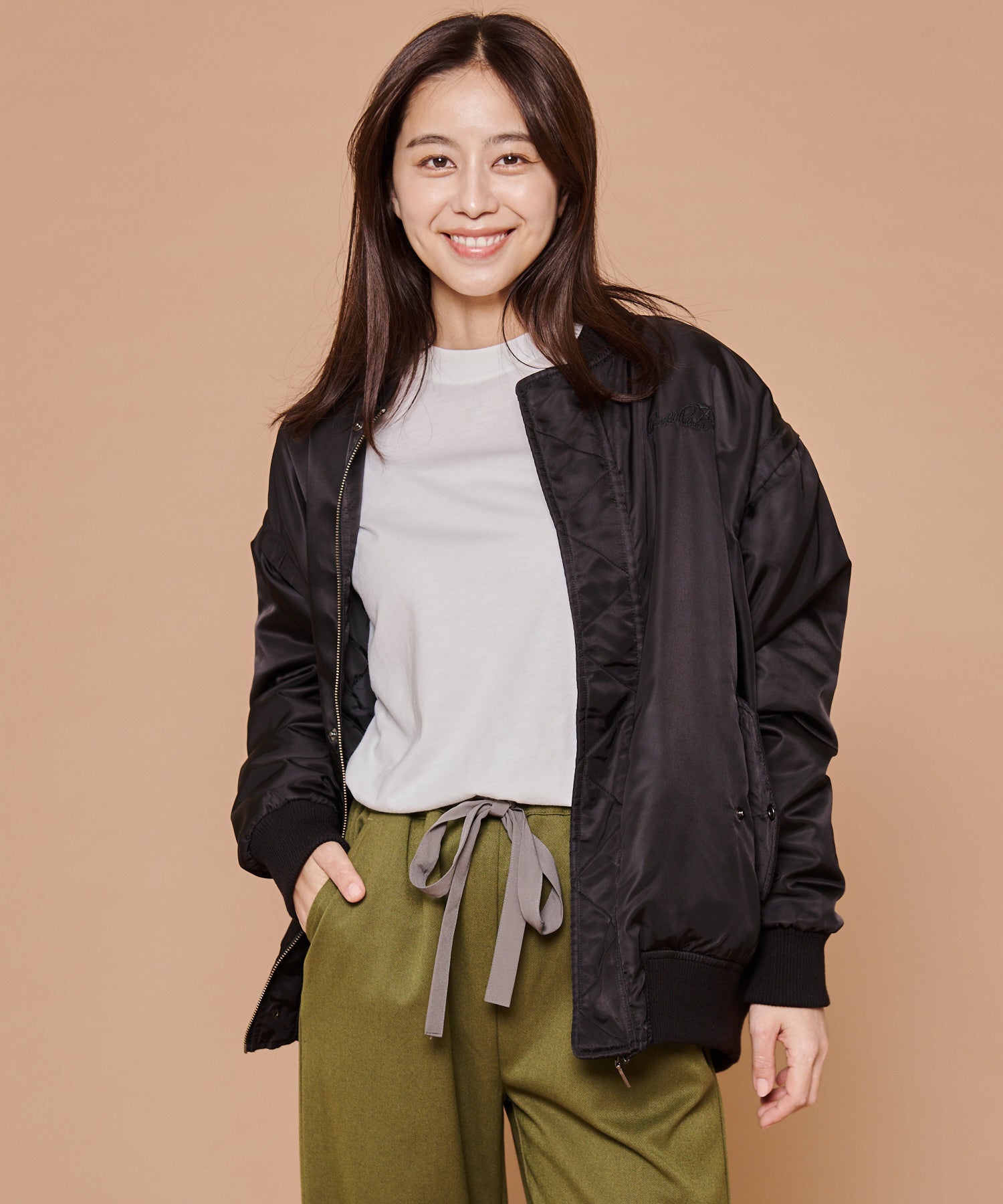 2WAY MA-1 ウラキルティングジャケット（MA-1/レディース