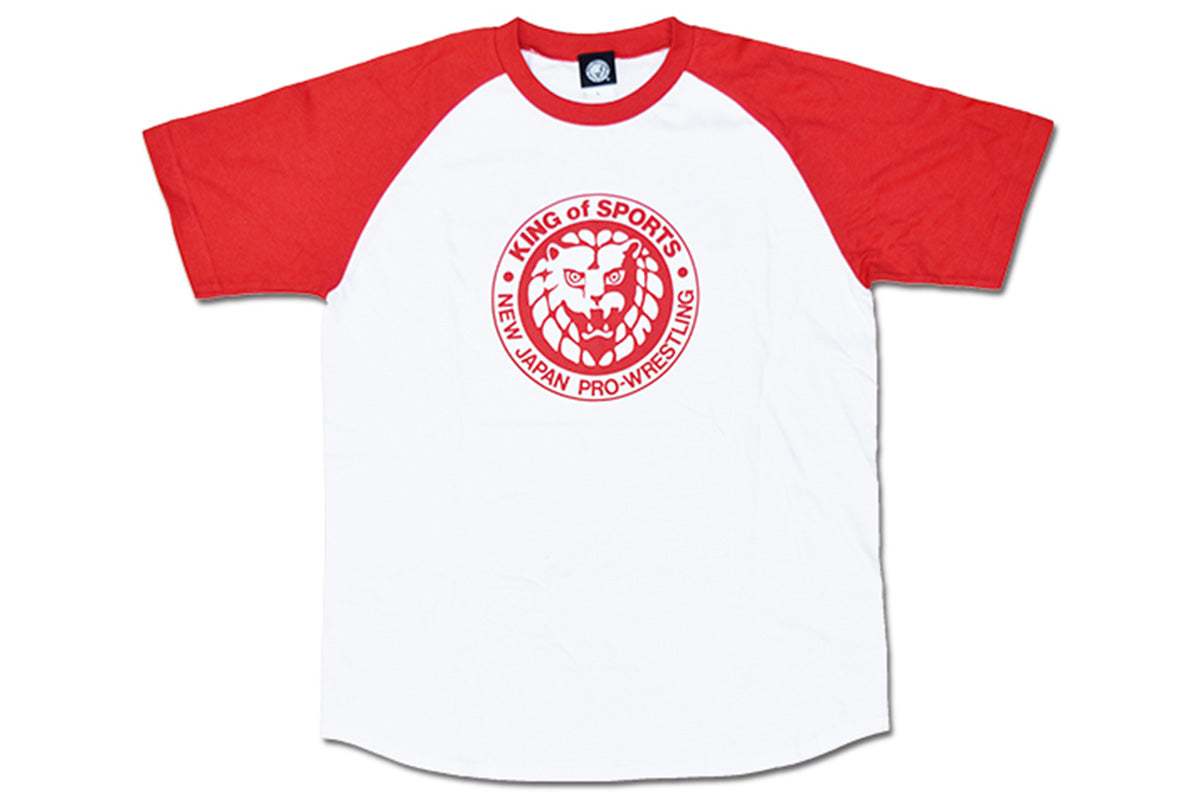 ライオンマーク クラシックロゴ ラグランTシャツ（レッド）