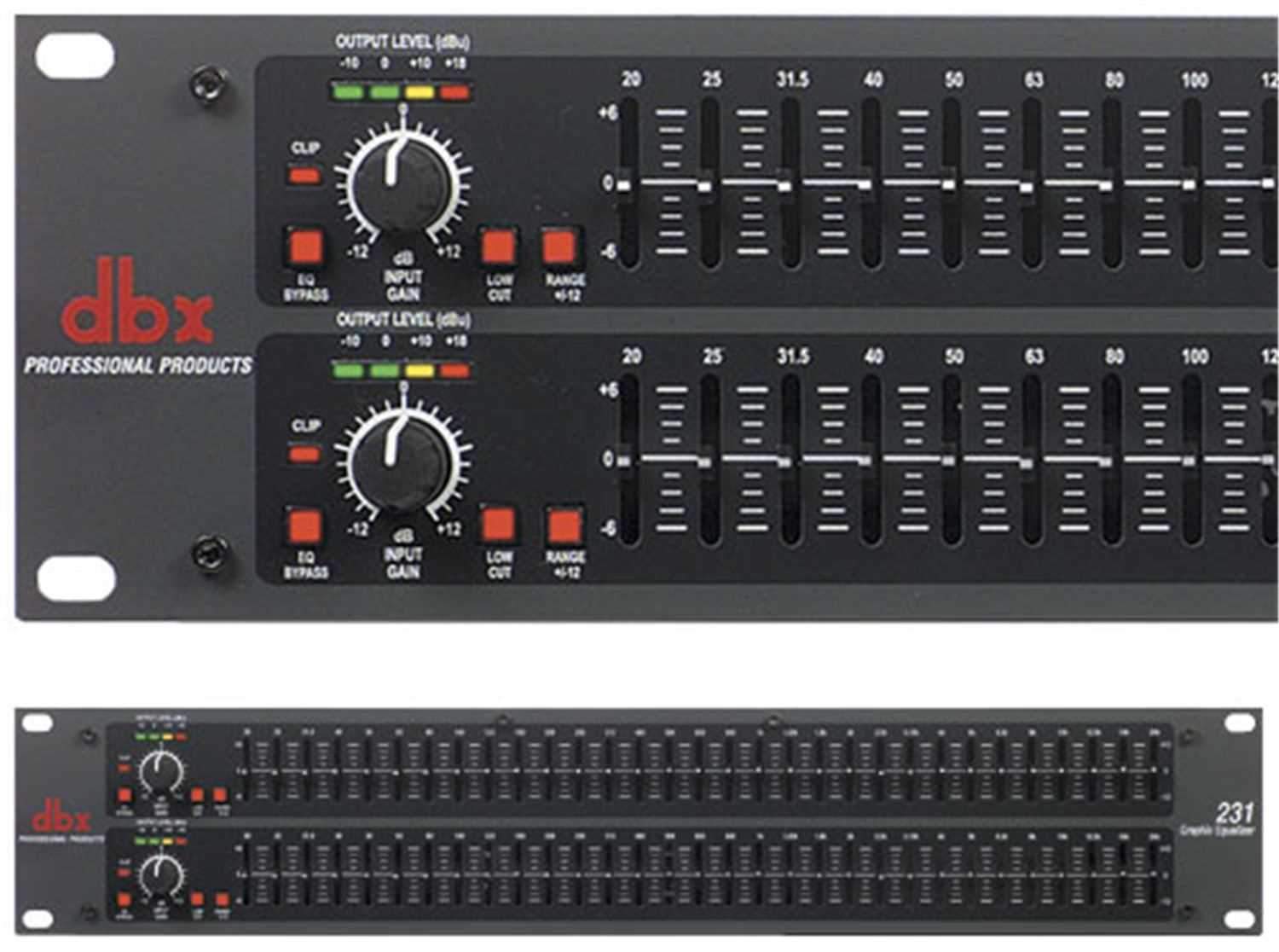DBX 231 Dual 31 Band 1/3 Octave EQ with XLR & TRS