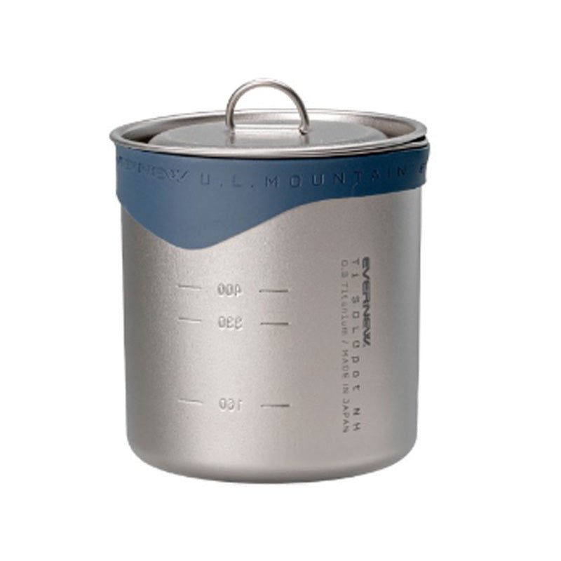 Deep pot 550ml Titanium Solo Pot No Handle Ti Solo Pot NH [EVERNEW Eva