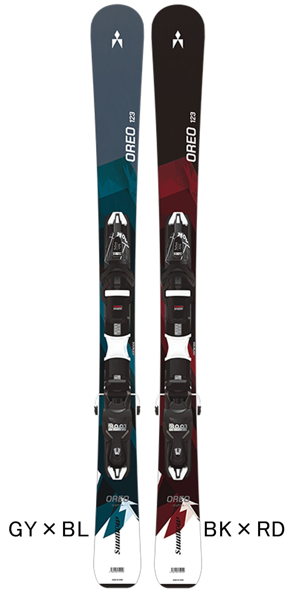 大人用 スキー板 ビンディングセット ショートスキー スキーボード