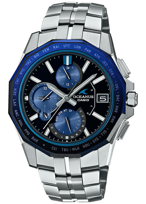 オシアナス マンタ 24面ファセットカット サファイアガラスベゼル OCW