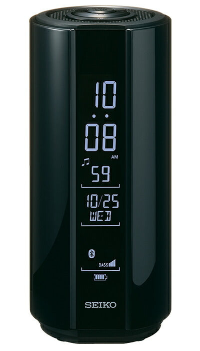セイコー マルチサウンドクロック 目覚時計 置時計 ブラック Bluetooth