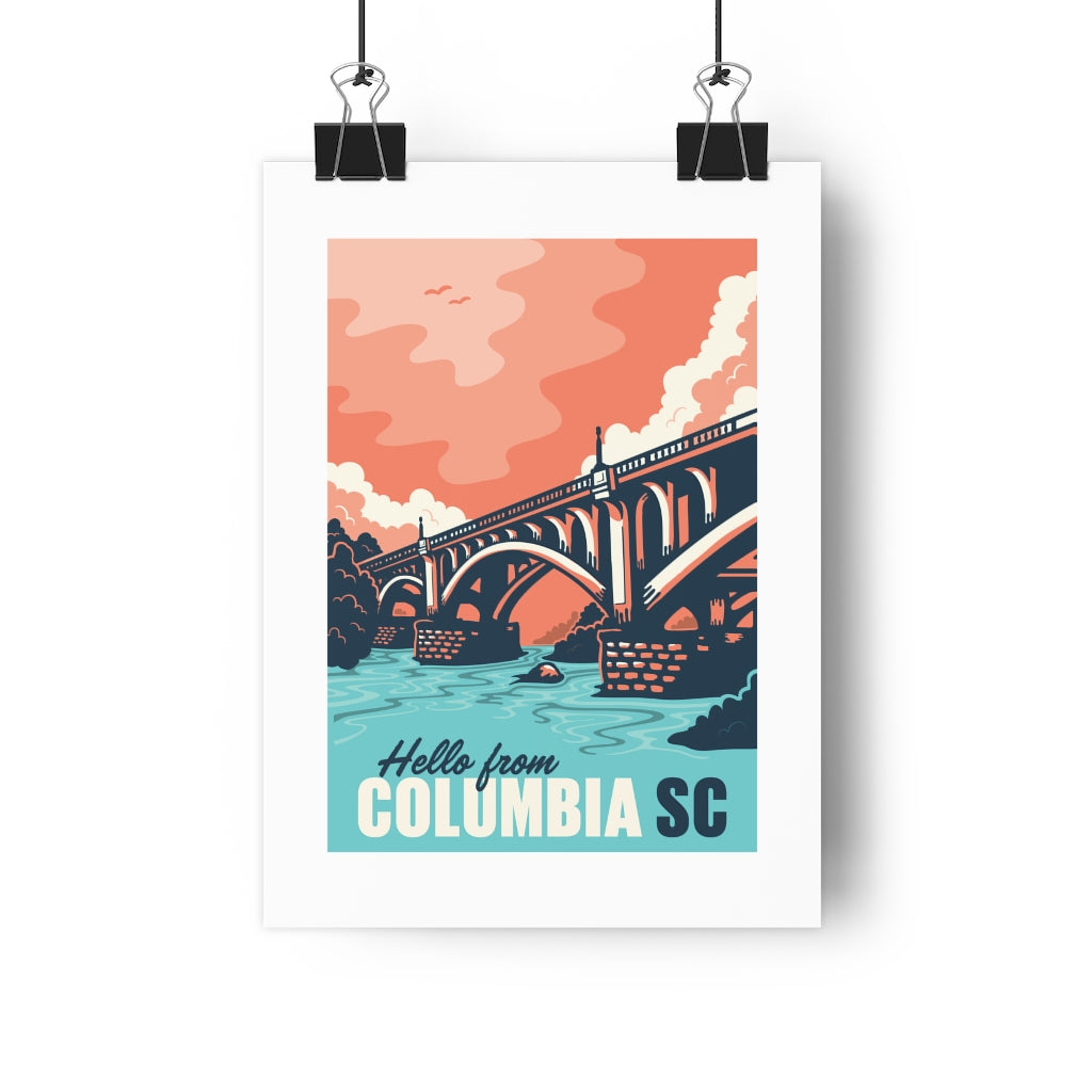 Fine Art Giclee Print Hello From Columbia SC – Experience Columbia SC