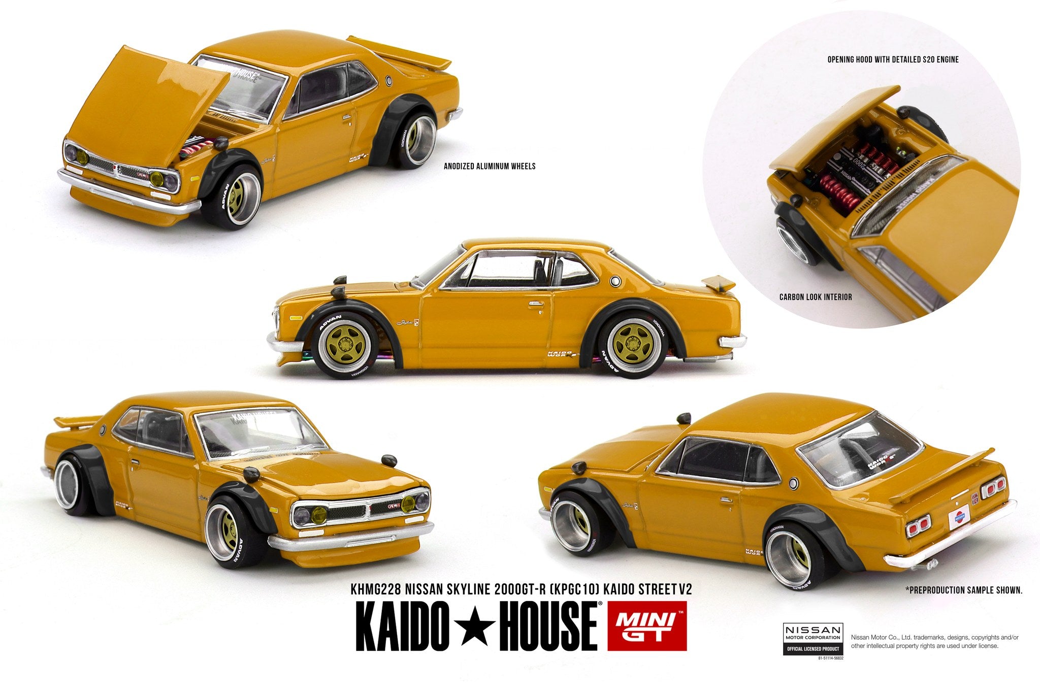 Kaido House x Mini GT 1:64 Nissan Skyline 2000 GT-R (KPGC10) Kaido