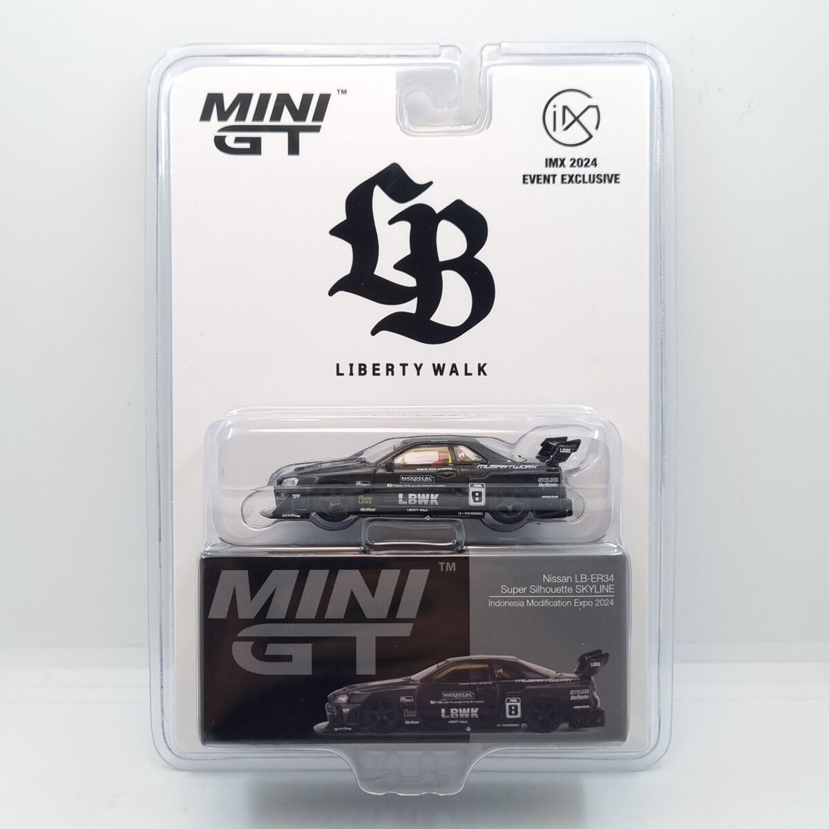 MINI GT 1/64 NISSAN LB-ER34 SUPER SILHOUETTE SKYLINE IMX 2024