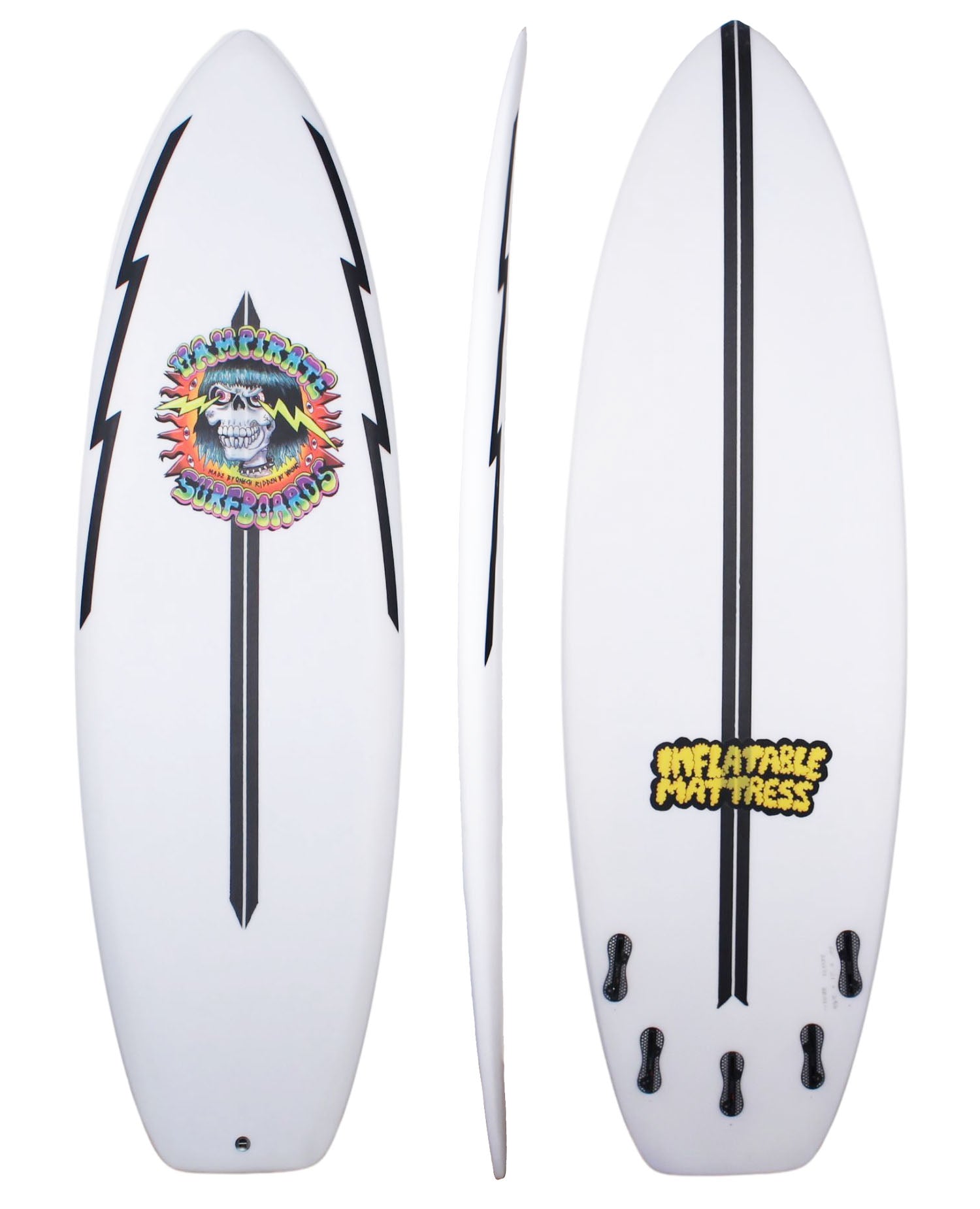 Vampirate 'Inflatable Mattress' Shortboard EPS Surfboard – Sideways