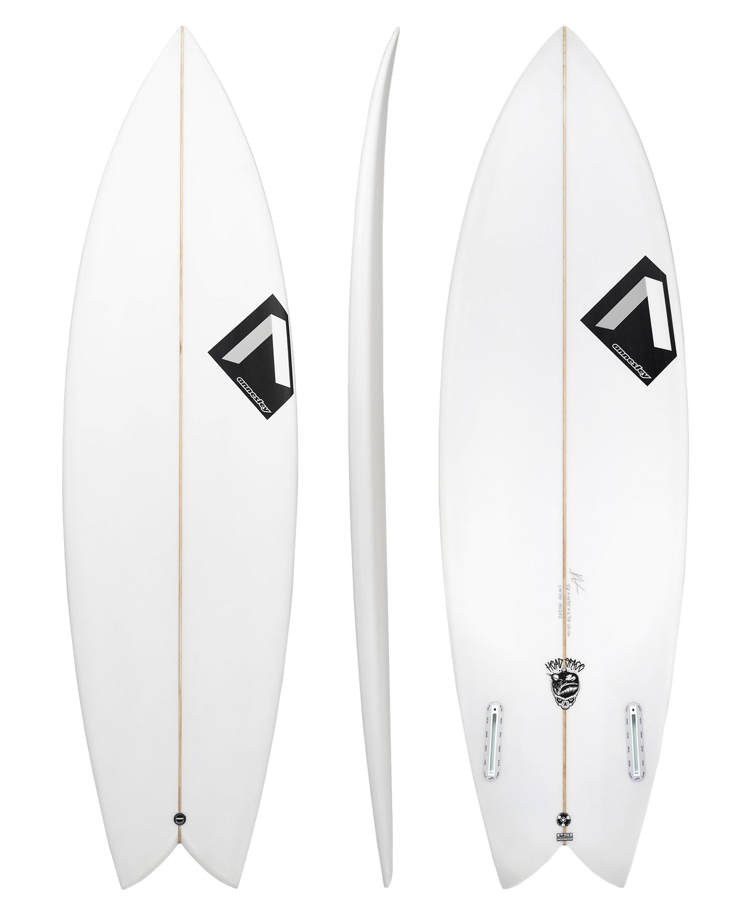 Nigel Annesley 'Head Space' Deep Swallow Fish Surfboard – Sideways