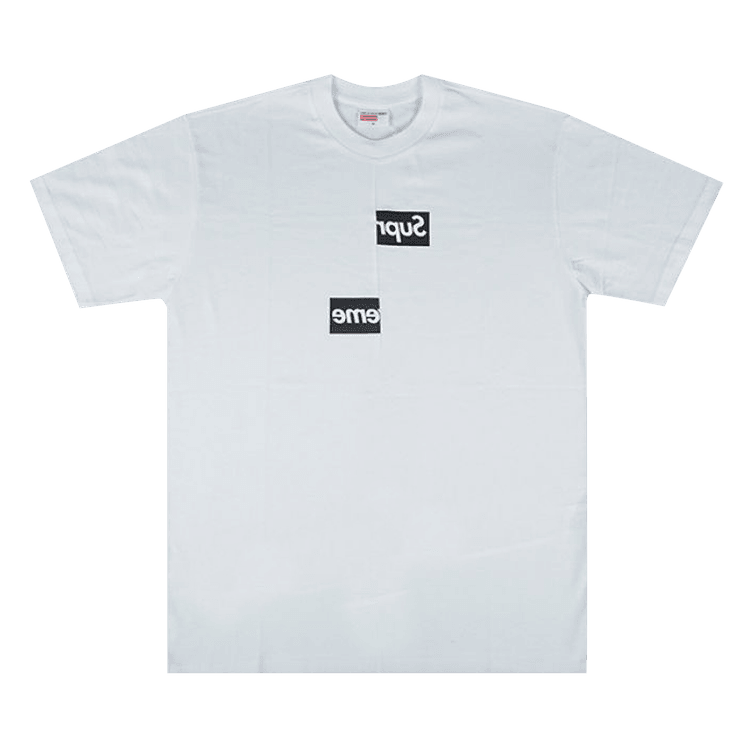 Supreme x Comme des Garçons Shirt Split Box Logo T-Shirt 'White