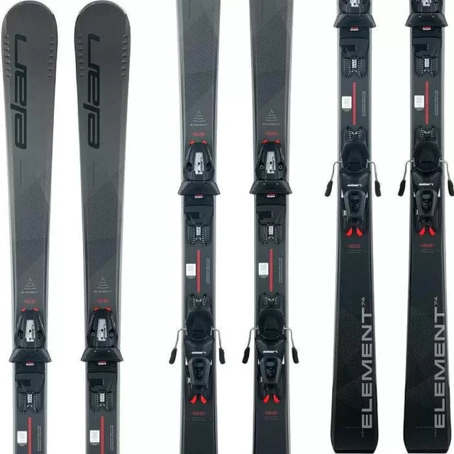 Elan Element 74 Black LS Skis with EL10 Bindings 2025 – Ski Pro AZ