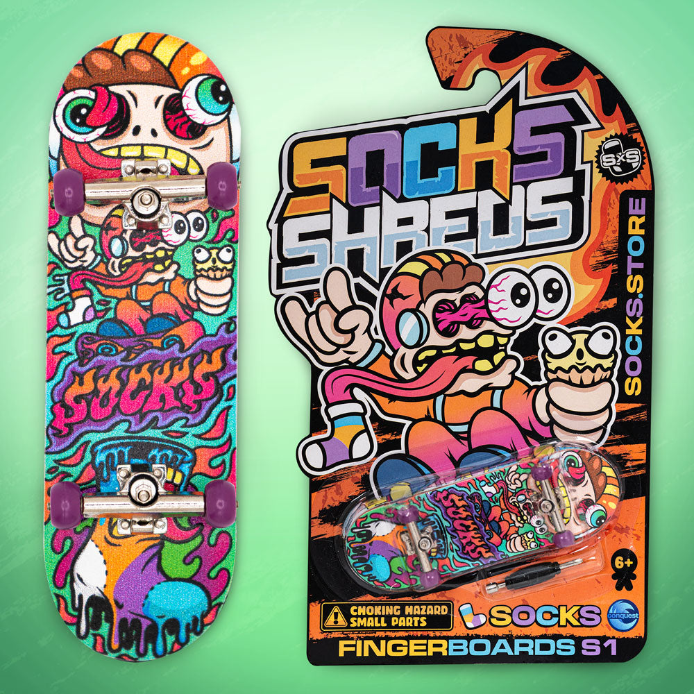 Socks Shreds Acid Melt Fingerboard – Socksfor1