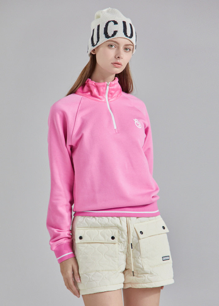 ミックスハーフジップアップ トップ（ピンク） – SOMUA CLUB