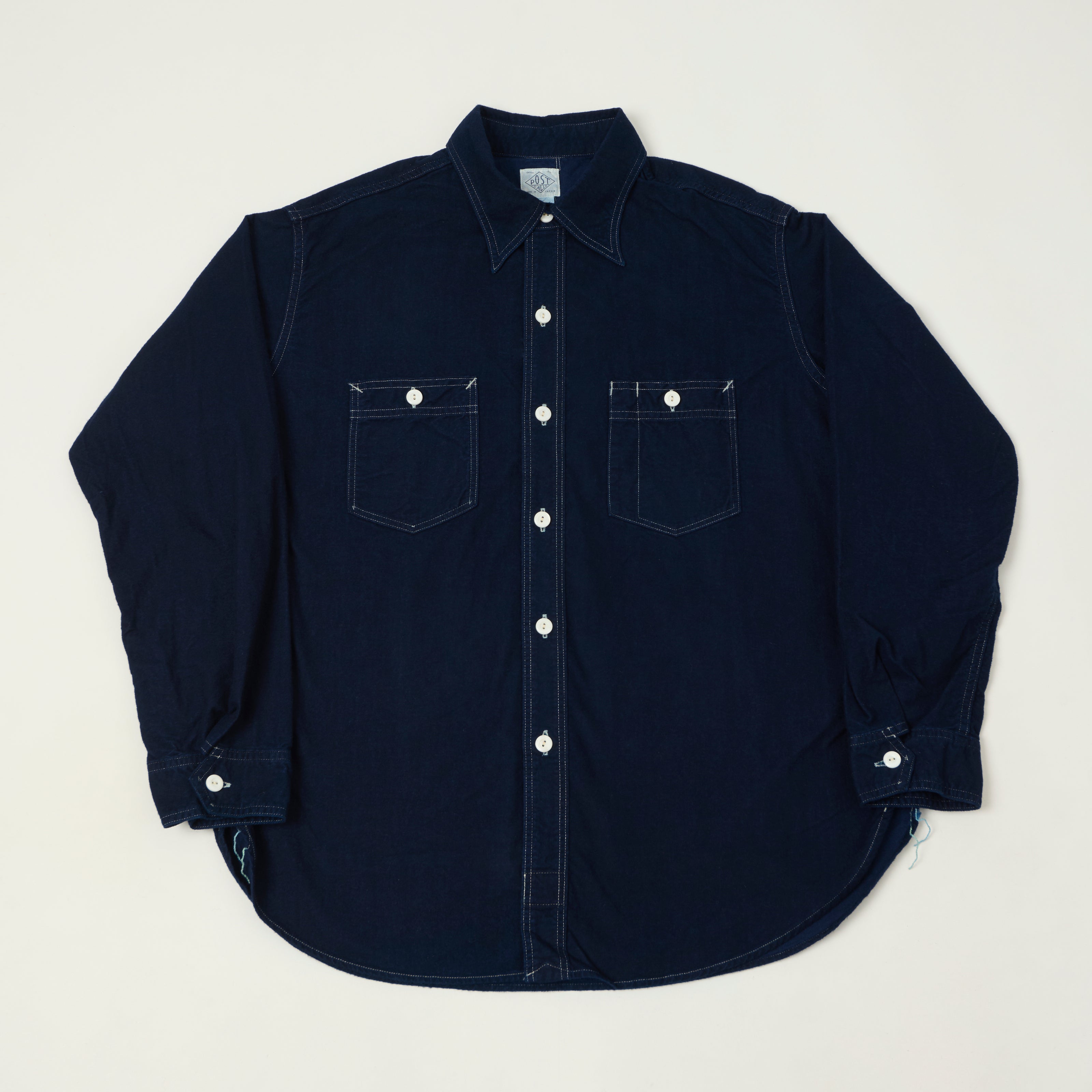 Post Overalls 'St Louis' Light Moleskin Work Shirt - Indigo – SON