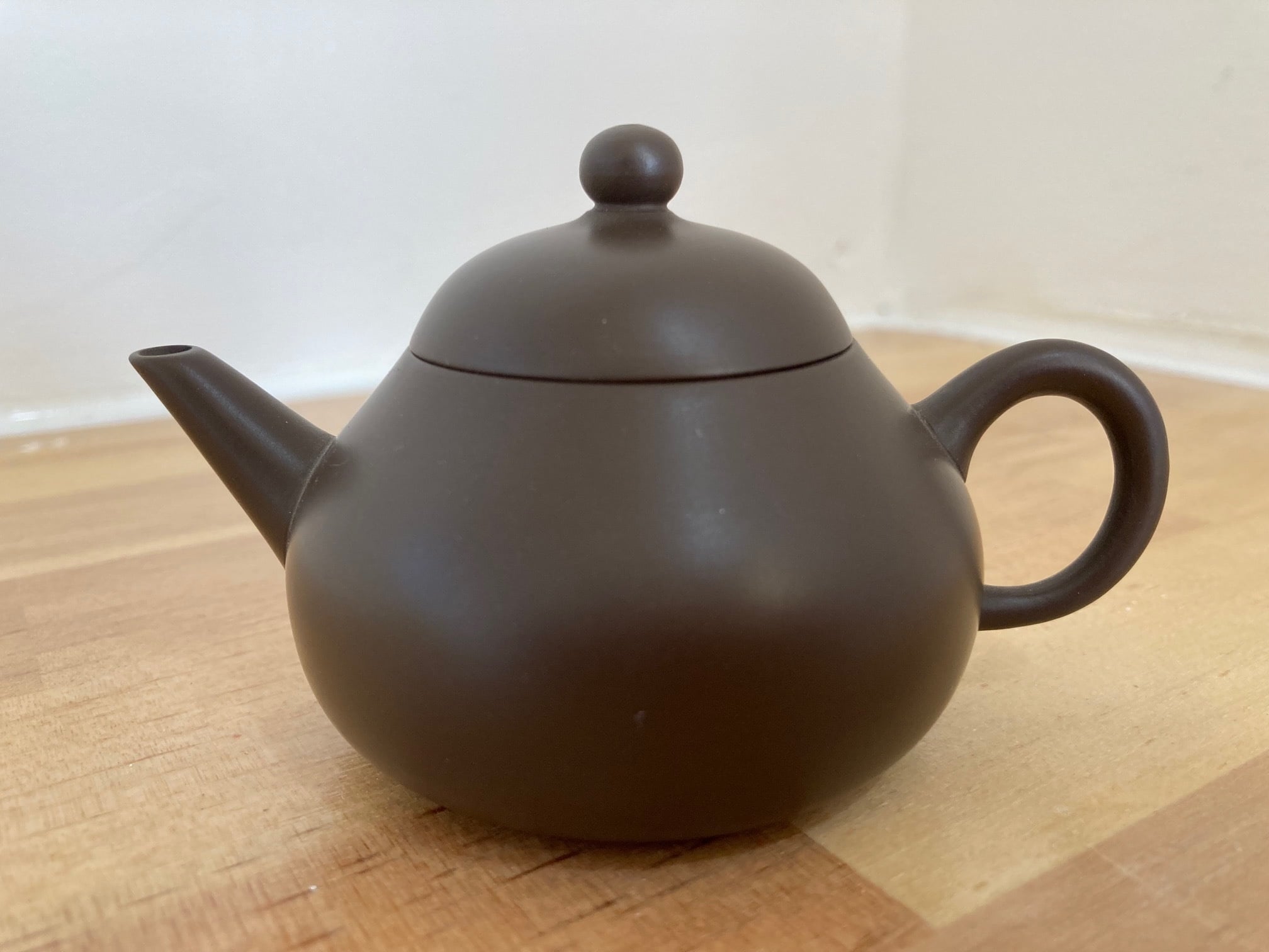 素焼き茶壷 三希 小梨（紫砂）台湾製