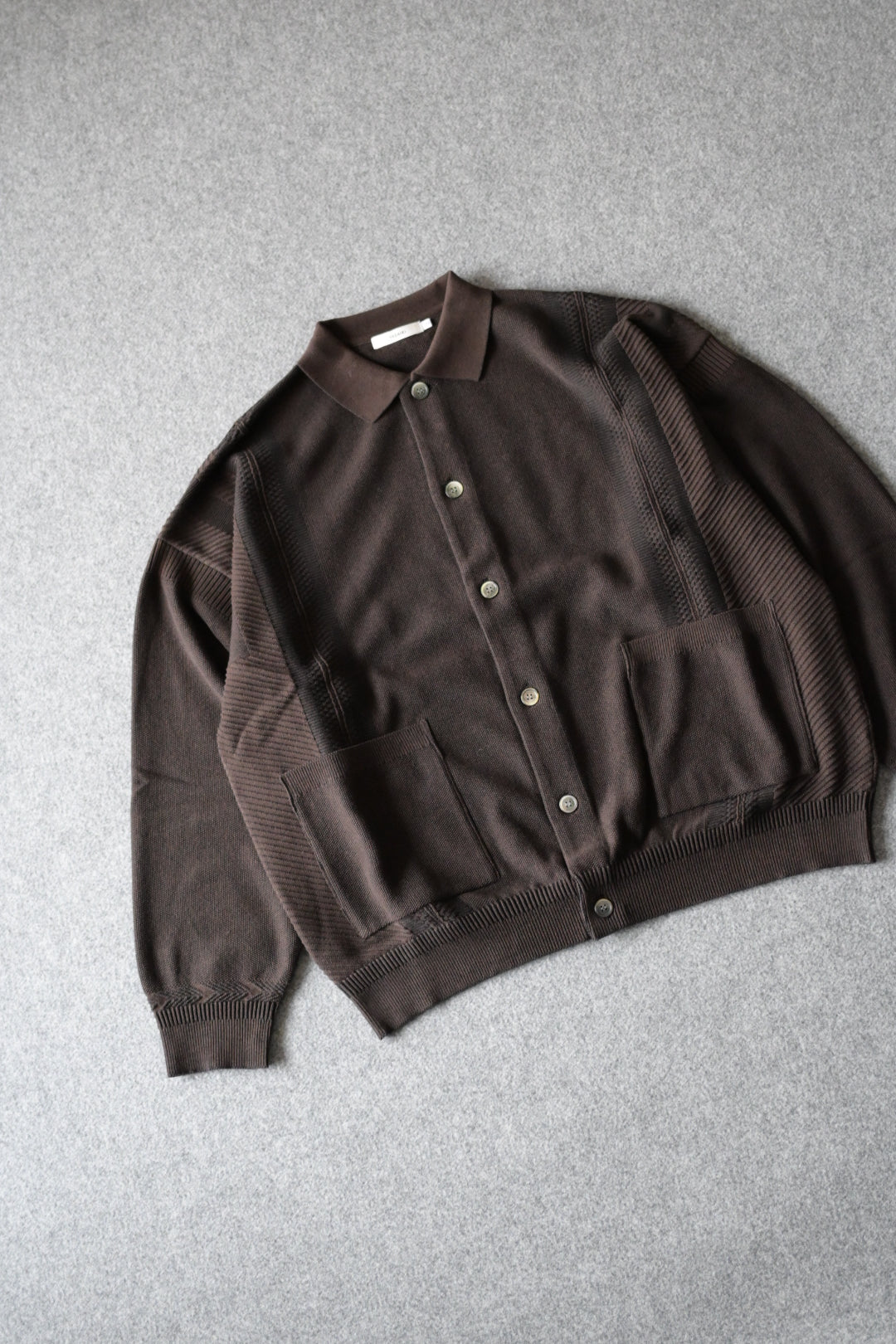 YASHIKI - Kokuu Collar Cardigan [BROWN] – turf
