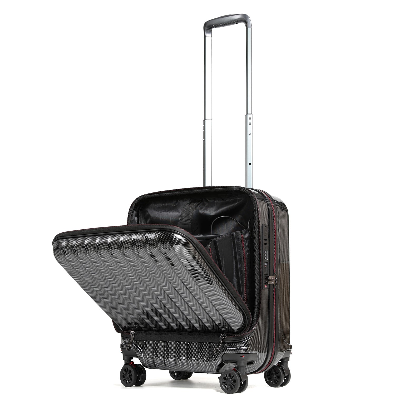 公式】プロエボ フロントオープン スーツケース Sサイズ 37L 機内