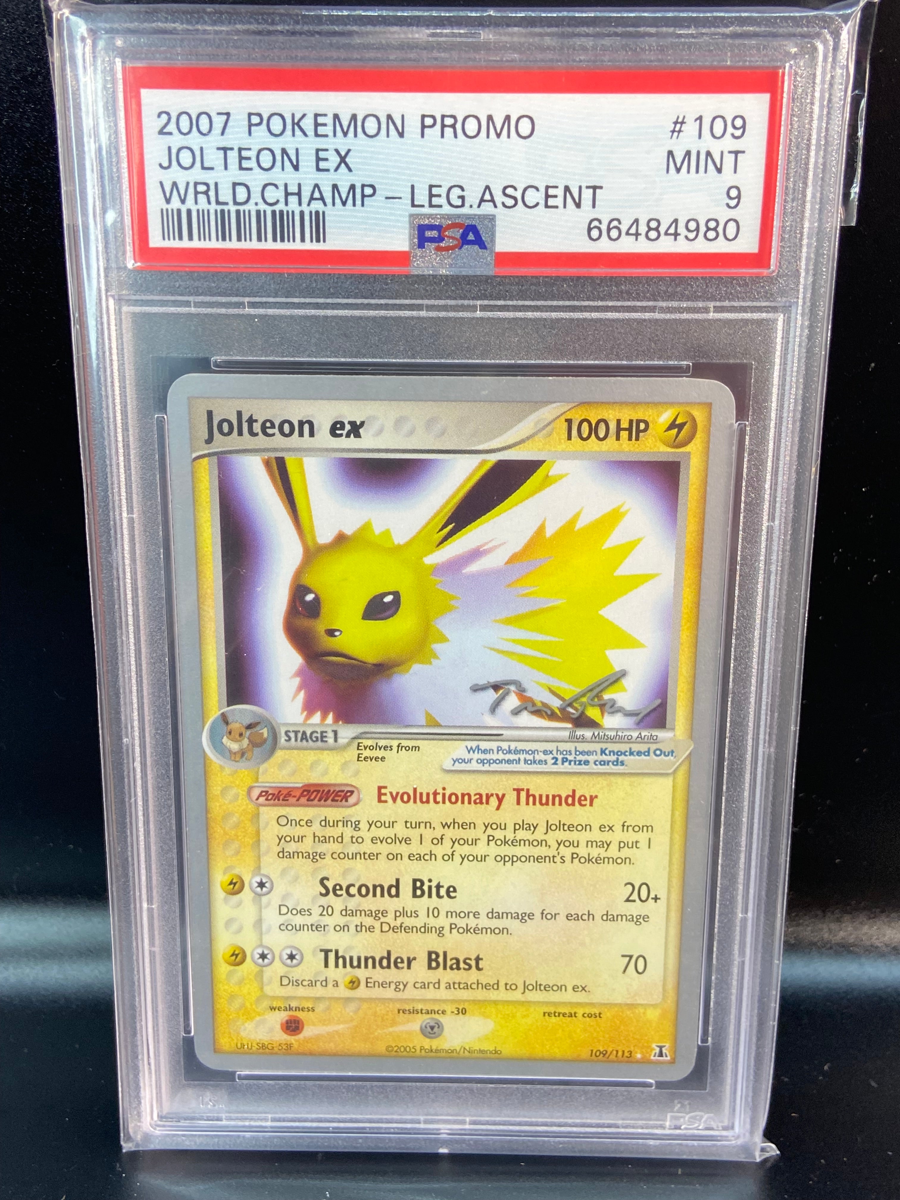 Jolteon ex Delta Species 2007 World Championship Deck 109/113 PSA