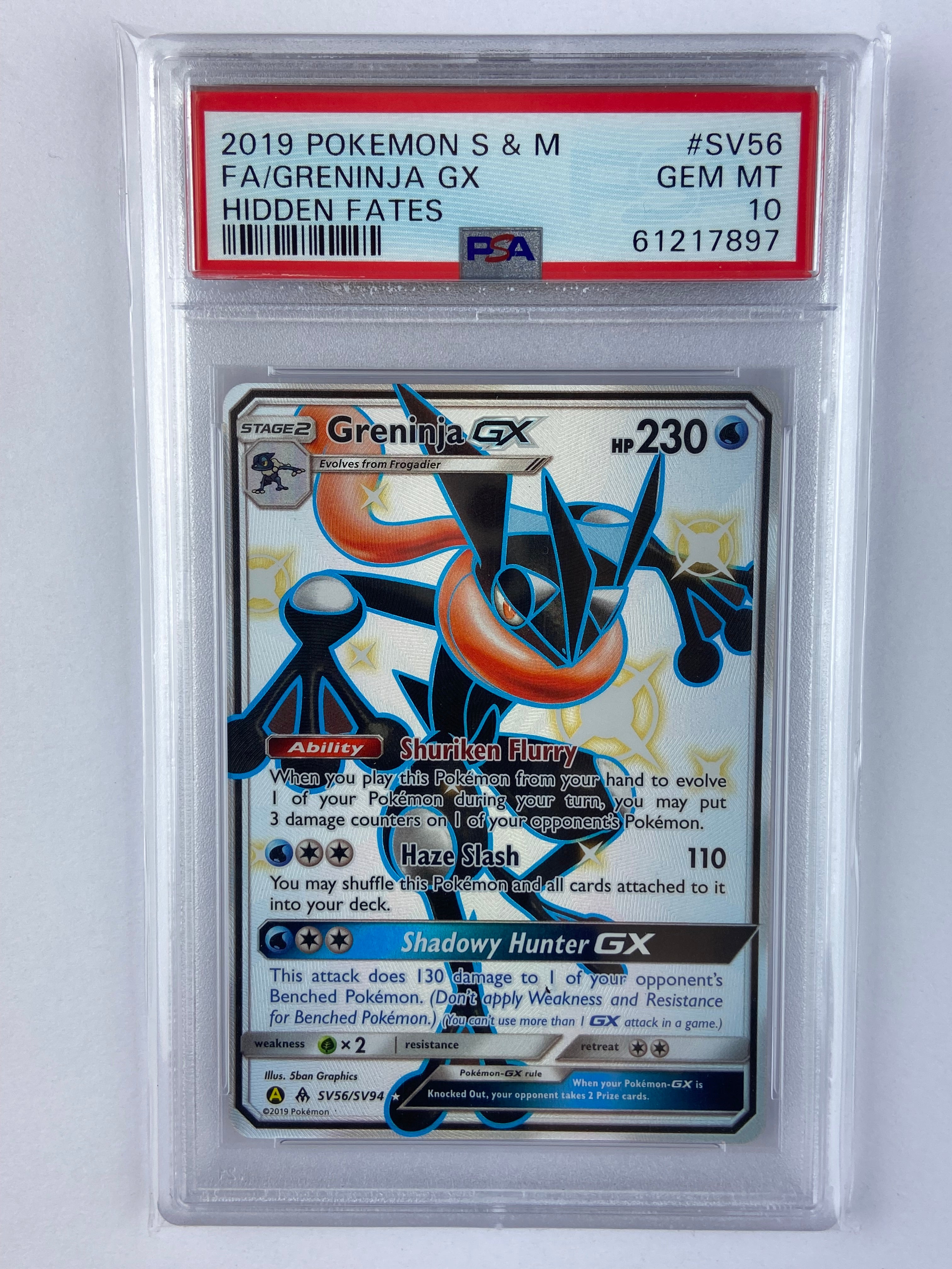 Greninja GX Hidden Fates SV56/SV94 PSA 10 – TBC Games
