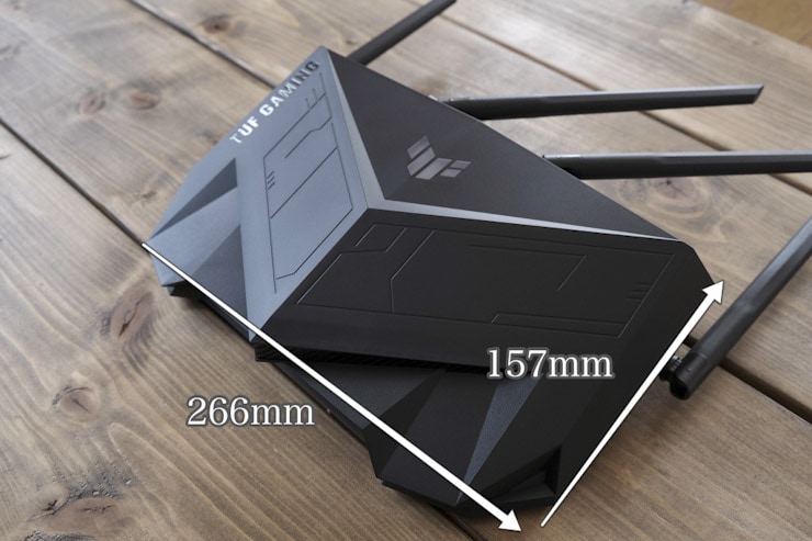 ASUS TUF-AX5400 レビュー】4804Mbpsの高速通信とセキュリティーも安心