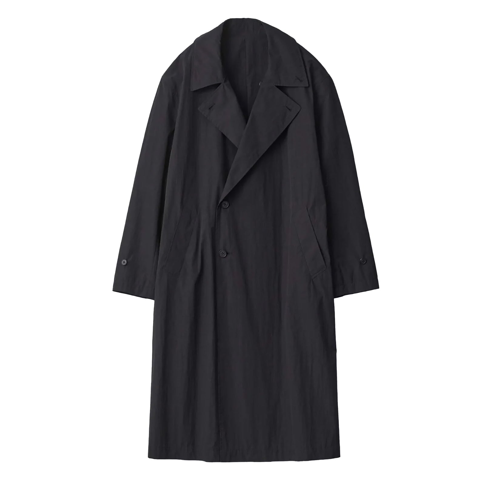 WINDPROOF NYLON DOUBLE BREASTED COAT – THEMARKET