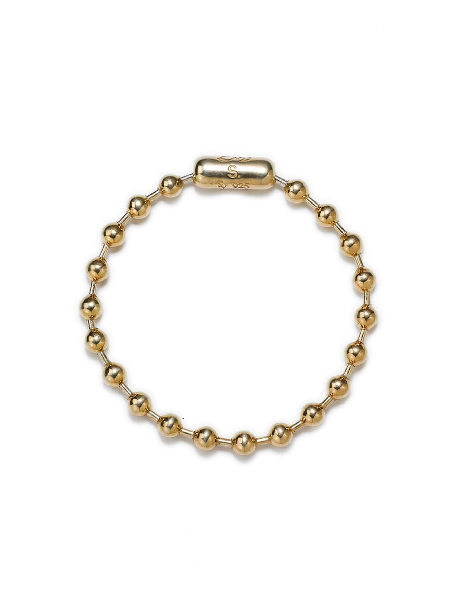 ボールチェーンブレスレット ゴールド -L- regular - sspj.0029