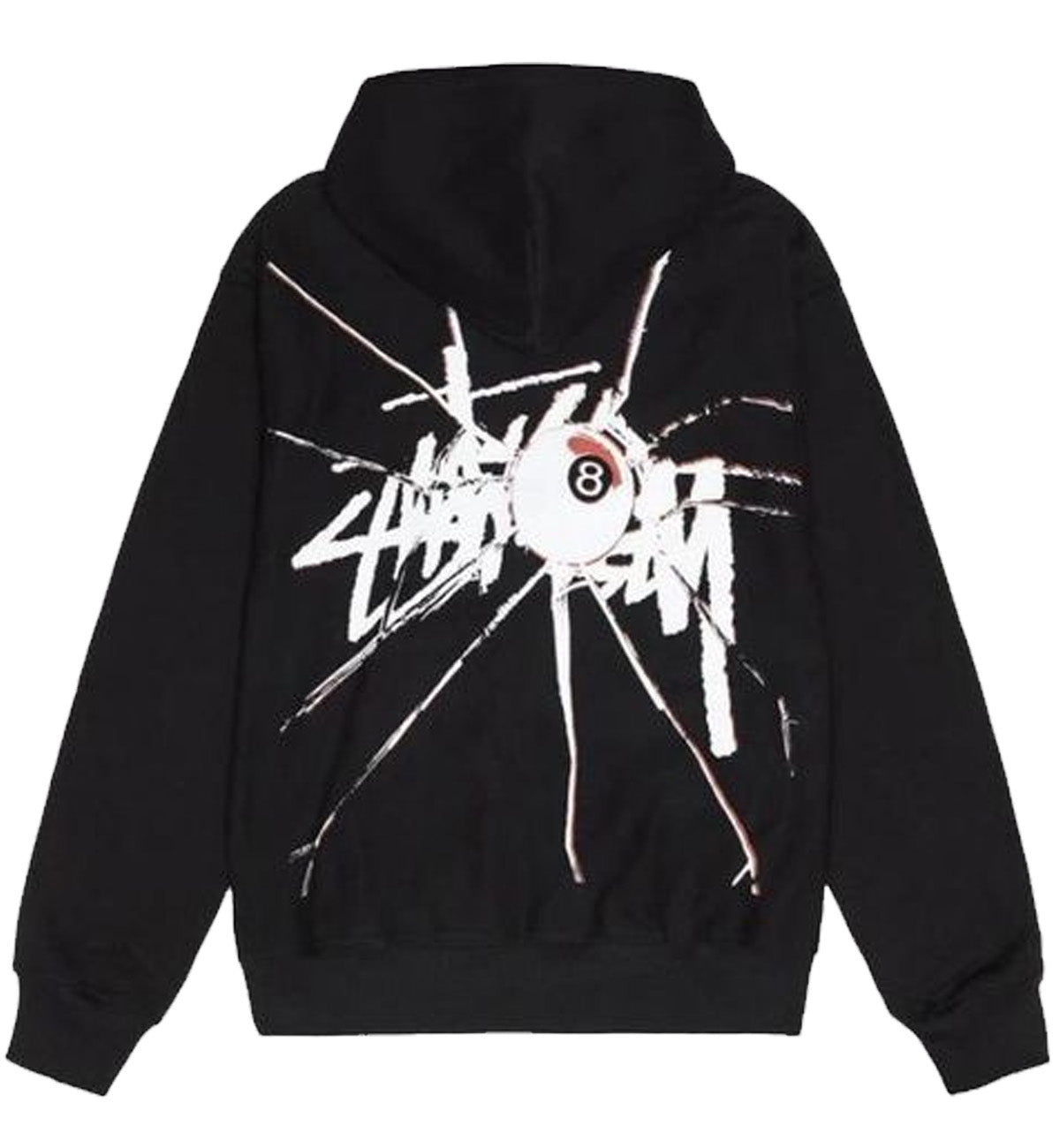 Stussy Shattered Zip Hoodie (Black) – The Factory KL