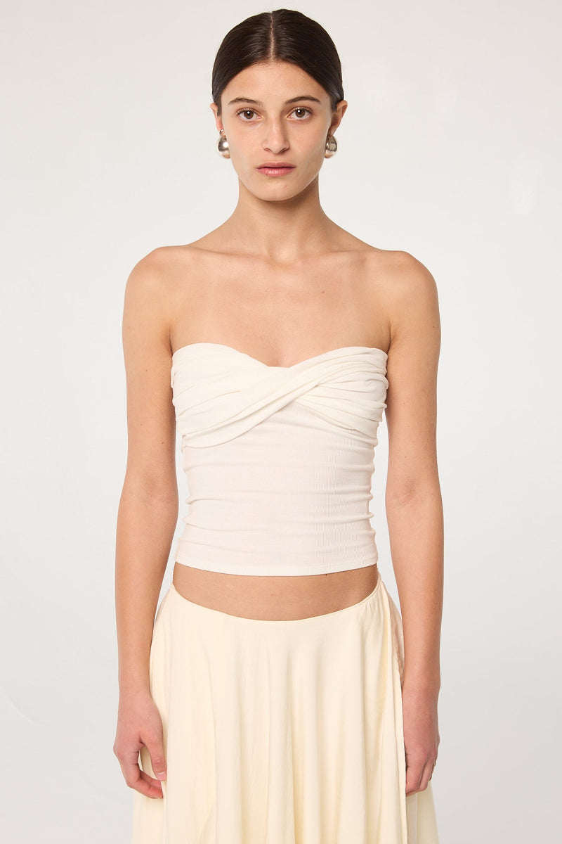 Izzy Tube Top - White | The Line by K