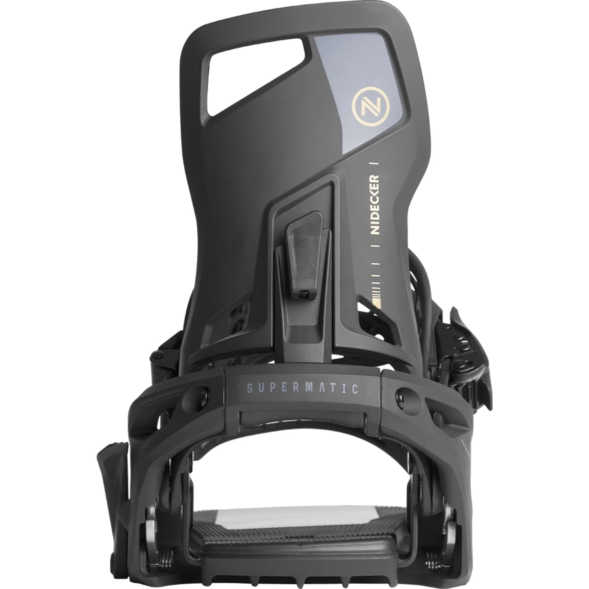 Nidecker - Snowboard Bindings, Supermatic. BLK. 2025 – The Local
