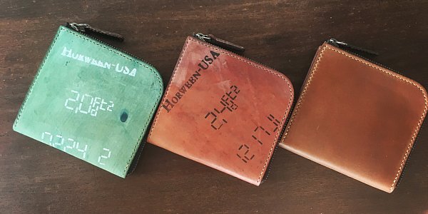 three2four シェルコードバン　ブラック three2four | 作品 >> ホーウィン社シェルコードバン コインケース