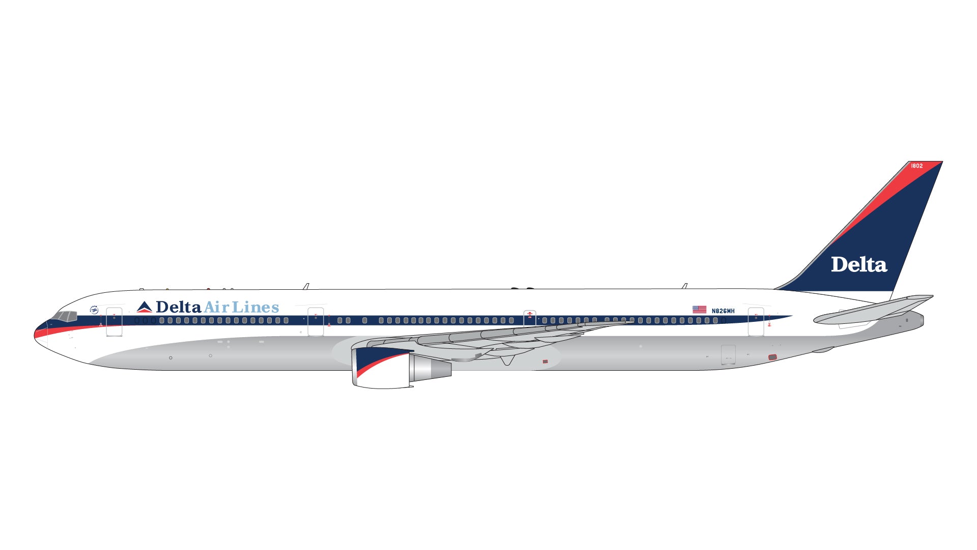 GeminiJets 【予約商品】767-400ER デルタ航空 「interim livery