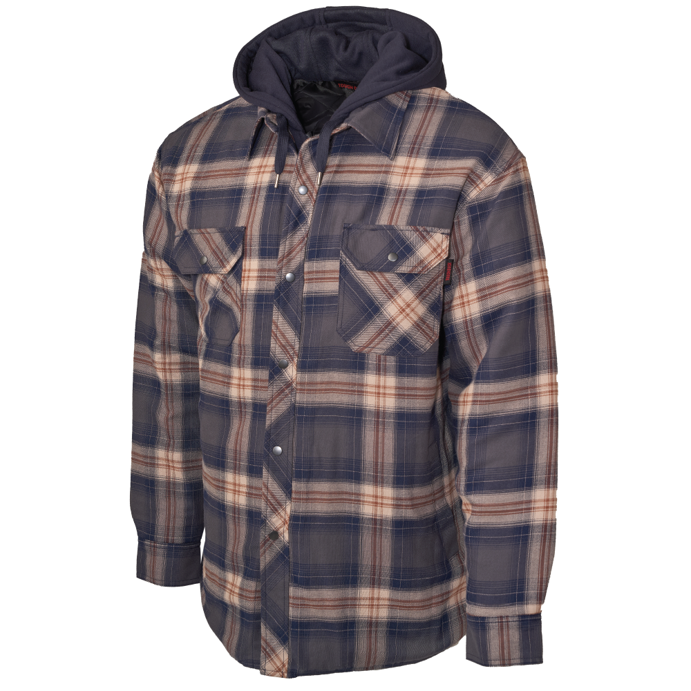 WS06 - Quilt-Lined Hooded Flannel Jac-Shirt