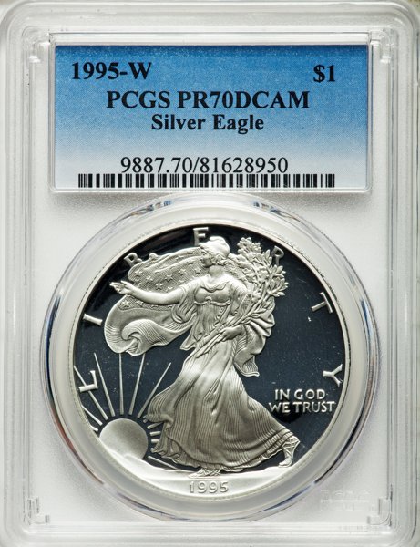 アメリカ【1ドル】シルバーイーグル銀貨2001-W PCGS PR70DCAMマー